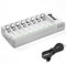 BONAI Caricabatterie per Pile Ricaricabili AA e AAA 8 Slot con Intelligente LED Caricabatterie Ricaricare Batterie Ni-MH Ni-Cd(con Cavo USB)
