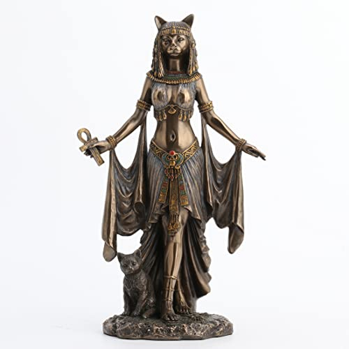Veronese Design Bastet Egyptian Goddess of Protection Statue Sculpture 10 Tall