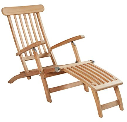 LC Garden »Kampen« Teak Deckchair Gartenliege 160x59x88cm