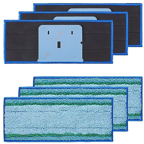ANBOO 6 Pack Wet Mopping Pads for Irobot Braava Jet M6 Ultimate Robot Mop, Upgraded M6 Wet Sweeping Mop Pads Washable and Reusable Microfiber Replacement Cleaning Parts