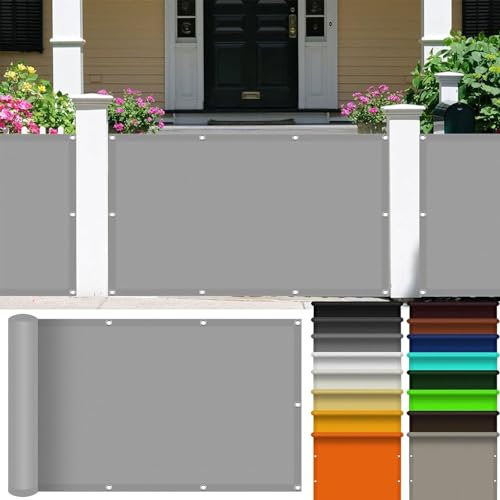 Voile D’Ombrage Rectangulaire 2.5 x 5 m Rectangulaire Toile Solaire Taud de Soleil Pergola, Fleurs, Patio, Lawn Aux UV 98% avec Oeillets et Cordons Brise Vent, Gris Clair