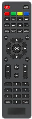 VINABTY Replacement Remote Control Compatible with XORO Receiver HRS 9194 TWIN HRS 9194 HDD TWIN DVB-S2