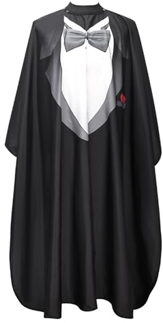 Generisk frisörsalong cape, barberare stylingcape – kostym design förkläden för frisör – ventilerande frisörtillbehör förkläde för vän, farfar, Enkelattribut, Siehe Beschreibung