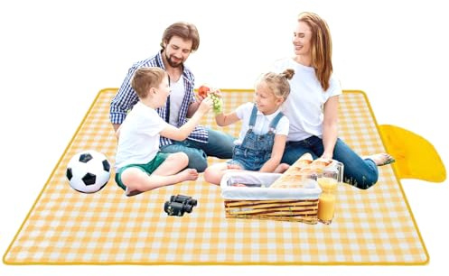 Coperta da picnic in tessuto Oxford, coperta da picnic in spiaggia, tappetino da campeggio portatile, tappetino da gioco leggero per gite in spiaggia, da , escursionismo, vacanze, eventi