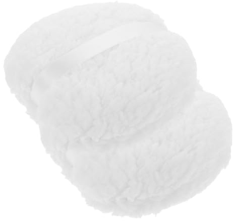 SAFIGLE 2 Piezas Puff de Polvo Corporal Extra Aplicador Material Suave y Lavable para Polvo y Suave para Sensible