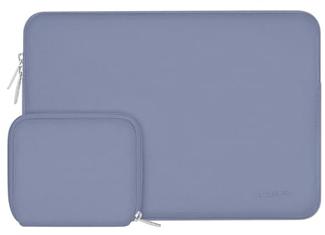 MOSISO 14 pollici Custodia Laptop Compatibile con HP Lenovo Dell ASUS Acer | 14 pollici Borsa PC per HP Stream,Dell Latitude, Lenovo IdeaPad, Neoprene Borse Computer con Custodia Piccola, Lavanda Grigio