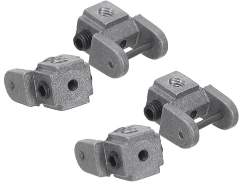 ELEOUTI 4 Pièces Adaptateur Métal Argenté pour Scie à Chantourner Vis de Serrage Rapide, Accessoire pour Atelier de Menuiserie et Projets de Découpe Détaillée