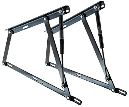 Juego de 2 bisagras para canapé con resortes de 1400N - Ideal para canapés de 160 cm - Sistema de arandelas de Nylon anti ruido - Cuens