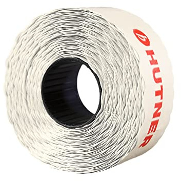 30 Rollen Preisetiketten 26x12 weiss ablösbar | 45.000 Etiketten | Preisauszeichner Etiketten | Auszeichner Etiketten | HUTNER
