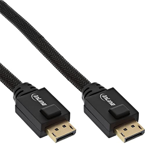 InLine 17120A DisplayPort Active Cable, 4K2K, Black, Gold-Plated Contacts, 20 m