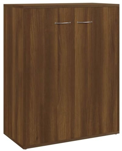 vidaXL Credenza Rovere Marrone 60x30x75 cm in Legno Multistrato