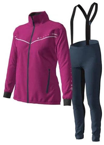 Halti Damen Women's Vire XCT Set Langlaufjacke Rosa 36
