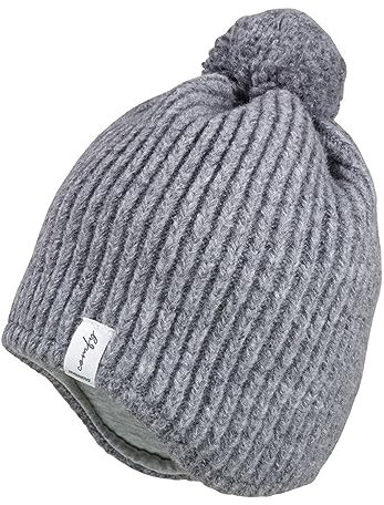 maximo Jungen Bommelmütze/Mütze 33575 2906 in Silber, Kleidergröße:47, Farbe:Silber