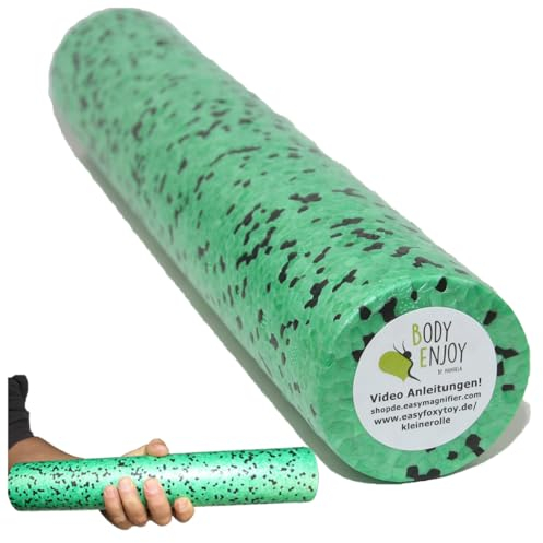 Mini Faszienrolle Für Fuss, Hand & Kopf Massage Ø6cm x33cm, Kleine Faszien Foam Rolle für unterwegs, Mittlere Härte, Massagerolle um Verspannungen zu lösen