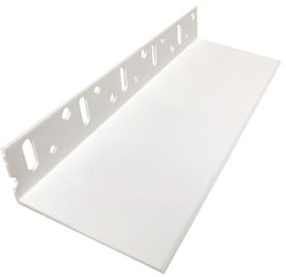 25 Stab PVC-Sockelprofil Basis 55 mm WDVS Abschlussprofil 25 Stab x 2 m =50 m Fassade