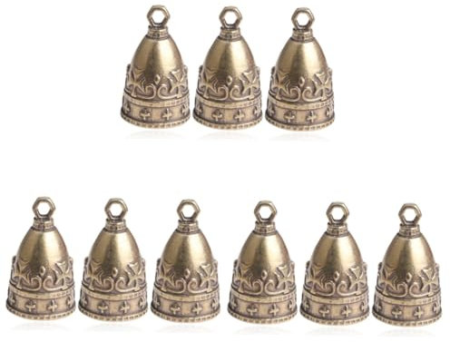 DIYEAH 9stücke Antike Kupfer Windspiel Glocken Bastelmaterial Für Schmuck Und Weihnachtsdekoration Vintage Glocken Mit Aufhängung Für Kreative Projekte Und Festliche Anlässe