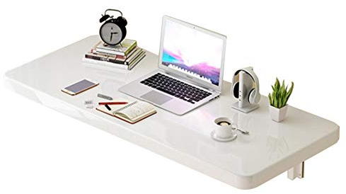 asdchZen Klappbarer Wandtisch, Multifunktionale, Platzsparende Werkbank, Für Garage, Schuppen, Heimbüro, Waschküche, Hausbar, Küche Und Esszimmer (Weiß, L60 X B30 cm (L23 X B12 Zoll))