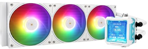 Thermalright FW PRO 360 ARGB Refroidisseur liquide pour CPU AIO Écran LCD IPS 320 x 320 pour AM4/AM5/Intel LGA1700/1851,'2,73 pouces