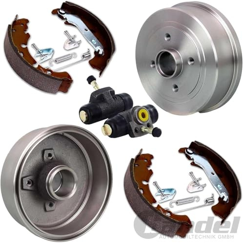 Bremstrommeln + Bremsbacken + Radbremszylinder | 253911 + 2739637 + 803967 + 7939819 Kompatibel mit Clio II (bb_, Cb_),logan (ls_)
