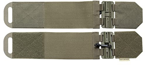 LUNZHAN Taktische Weste Elastische Kummerbund Schnellverschluss Schnalle Set, Magnetische Schnalle, Jagd weste Zubehör (Ranger Green)