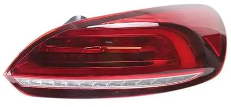 TjOta Luz Trasera Para VW Para Scirocco 2009-2015 Luz Trasera LED Luz De Freno Señal De Freno DRL Accesorios De Reversa Faros Traseros(2 PCS Red)