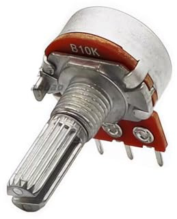 1pcs Single turn potentiometer，RK163，3Pin，B1M，Shaft length 20mm，Volume control knob