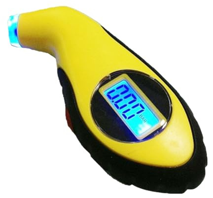 Misuratore di Pressione Pneumatici | auto con display LCD retroilluminato,Misuratore della pressione degli pneumatici,per Automobili, Camion, SUV, Berline, Moto, Biciclette e Veicoli