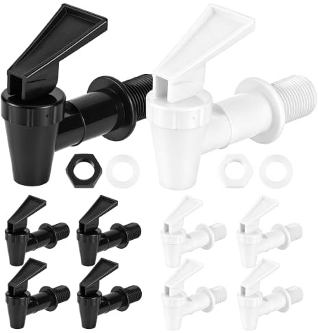 8 Piezas Llave de Agua de Plástico Reutilizables Libre de BPA | Grifo de Agua de Repuesto para Dispensar Té Vino Agua Jugo y Otras Bebidas