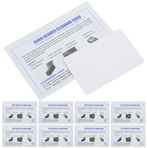 EXAOMBLE Tarjetas de Limpieza para Contadores de Billetes y Lectores de Tarjetas, 15 Unidades, Compatible Impresoras y Escáneres, Limpieza Inactividad