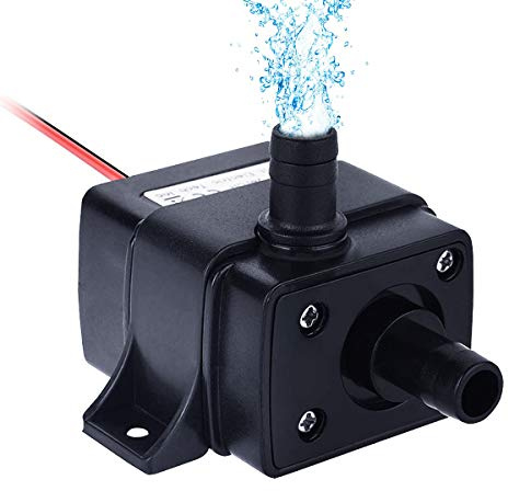 yidenguk Pompa sommergibile Mini elettropompe senza spazzola elettriche della fontana, IP68 impermeabile, DC12V 3,6W Impermeabile acquario sommergibile Acquario 280L / H di sollevamento 300cm