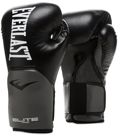 EVERLAST Elite Träningshandskar - Svart/Grå - 12oz