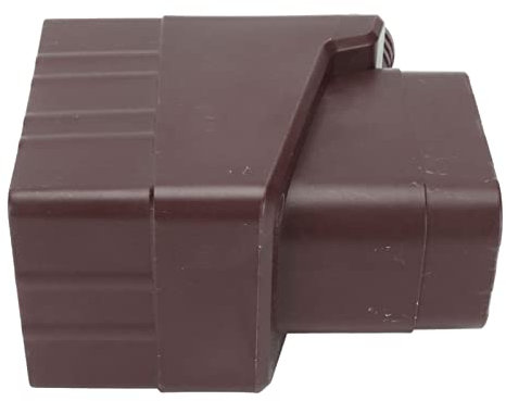 Water Diverter System, 40 Inch Reusable Rectangular Rainwater Collection System for Lawn Watering (Dark Brown)