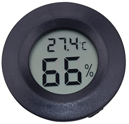 iplusmile 5stück Digitales Hygrometer-thermometer Für Reptilienboxen Feuchtigkeitsmessgerät Und Temperaturmessgerät Acryl-display Schwarz Kompakt Und Tragbar Für Heimgebrauch Und Tierhandlun