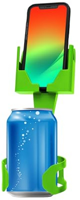 Cup Holder Phone Holder Mount for Car - Universal Adjustable Expander Cradle Hands-Free Driving - Compatible with All Smartphones Car Mount for iPhone Samsung Google Android Mobile Accessories Green