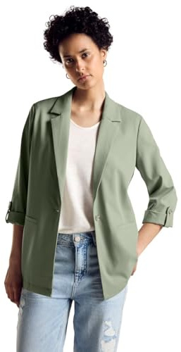 STREET ONE Longblazer, Mjuk moss grön, 38