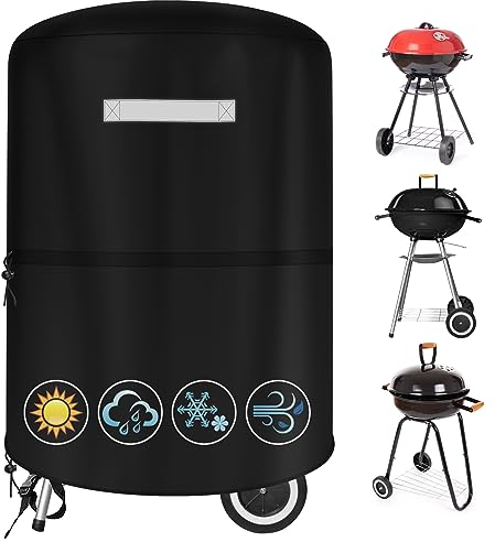 lohey BBQ Cover, Heavy Duty Waterproof Barbecue Cover, 210D Gas Bbq Grill Covers, Windproof, Rip-Proof, Outback Bbq Cover for Char Broil, Nexgrill Grills (60x60cm)
