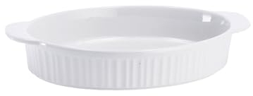Pirofila ovale in ceramica bianca - cm. 30 x 19,5 x h. cm. 5