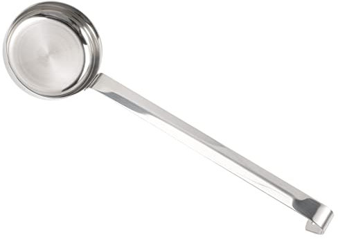 FELTECHELECTR Pizza Sauce Spoon Stainless Steel Ladle Flat Scoop for Spreading Sauce Pizza Baking Tools