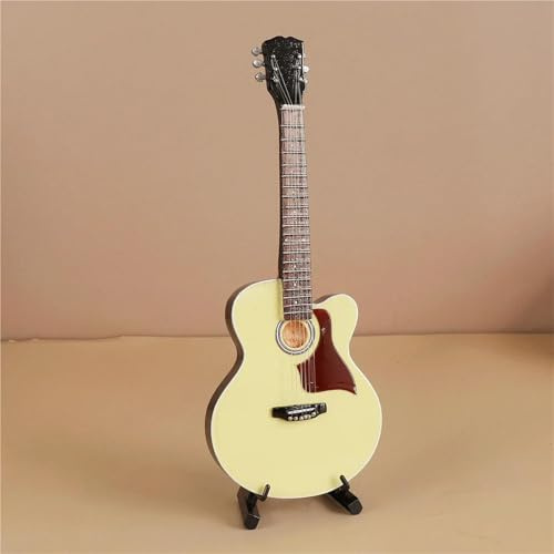 Ornamenti Musicali Mini Chitarra Da 15 Cm Basso Elettrico Modello Di Chitarra Elettrica Mini Modello Di Strumento Musicale In Legno In Miniatura(F)