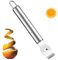 Lemon Zester Peeler, Professional Lemon Zester with Canelle Knife Stainless Steel Lemon Slice for Gin Cocktails, Lime Oranges, Kitchen Tool (Stainless Steel Handle, 6.5 Inch),Orange Peeler Tool