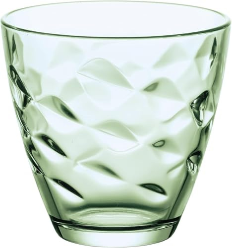 Bormioli Rocco Flora Lot de 36 Verres à Eau en Verre de Couleur Verte, 26 cl