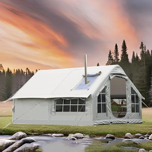 LESBJFDM ​​8-Person Family Camping Tent - Air-Filled Waterproof Shelter ​​12 Person Event Tent - Inflatable Marquee for Festivals with UV Protection & Wind Resistance​