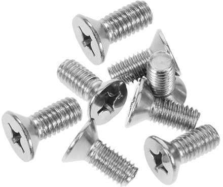 ZUNOXAZ Brake Disc Rotor Screws Set 8pcs Stainless Steel Front Axle Retaining Screws Compatible with Honda Auto Brake Discs Fixing Hardware Kit for Car