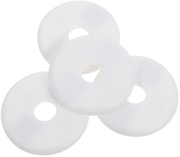 Veemoon Placa Escudo Dividida Autoadhesiva para Tuberías 17mm Color Claro Redonda, 4 Piezas, Brida Plástica para Cubrir Huecos en Paredes, Accesorios Decoración Grifos, Uso en