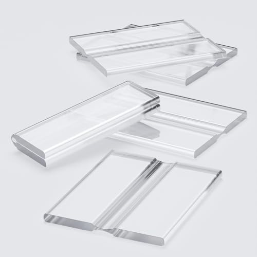 5 x 50mm Flex Hinges Low Profile Flexible Adjustable Hinges Clear Acrylic Continuous Piano Bands