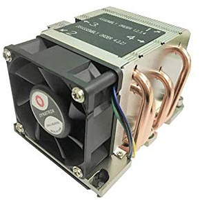 DYNATRON A 2637 Intel CPU Kuehler 2U B5 LGA3647schmal56x95mmAluminiumKuehlkoerperHeatpipesaktivmitPWMundbiszu205WTDP