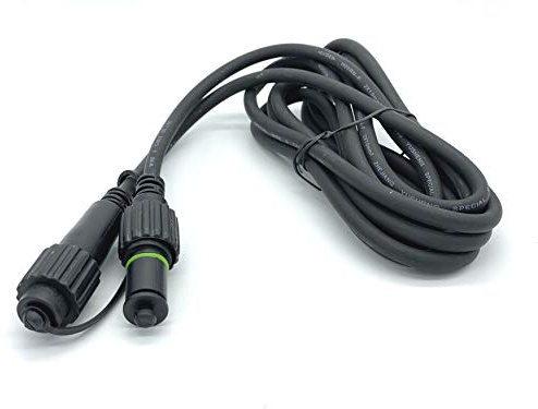 LEDZEIT - Profi Serie - Cavo prolunga in gomma da 3 m, nero, esterno e interno, impermeabile IP67