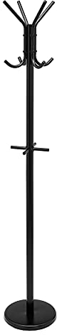 Amazon Basics Appendiabiti per cappotti e cappelli, Nero, 29.5 cm x 167 cm