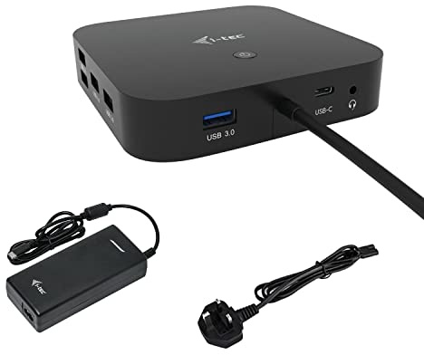 I-TEC USB-C HDMI DP DOCK PD100W 2X LCD DOCK + CHARGER-C112WUK