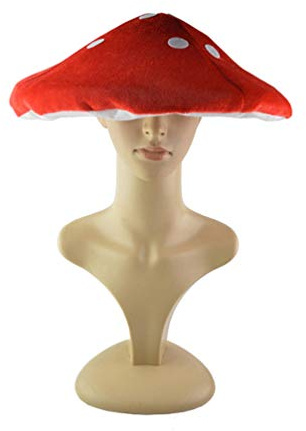 Toyvian Roter Pilzhut, Kinder Lustige Pilzhut Roter Weiß Gepunkteter Pilz Plüsch Kostümhut Für Frauen Cosplay Lustige Hüte Für Kinder Erwachsene Urlaubsparty Foto Requisite Fasching Karneval